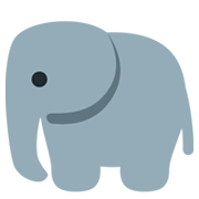 Emoji 🐘 Elefante su Twitter Twemoji 2.2.2.