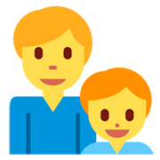 👨‍👦 Emoji Familia: Hombre Y Niño en Twitter Twemoji 2.2.2.