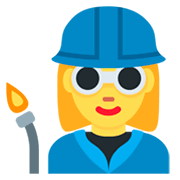 👩‍🏭 Emoji Operaria en Twitter Twemoji 2.2.2.