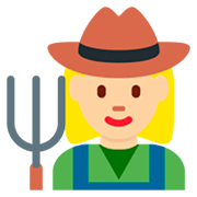 👩🏼‍🌾 Emoji Agricultora: Tono De Piel Claro Medio en Twitter Twemoji 2.2.2.