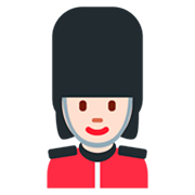 Emoji 💂🏻‍♀️ Guardia Donna: Carnagione Chiara su Twitter Twemoji 2.2.2.