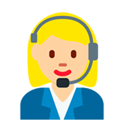 👩🏼‍💼 Emoji Oficinista Mujer: Tono De Piel Claro Medio en Twitter Twemoji 2.2.2.