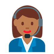 👩🏾‍💼 Emoji Büroangestellte: mitteldunkle Hautfarbe Twitter Twemoji 2.2.2.
