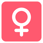 Emoji ♀️ Simbolo Genere Femminile su Twitter Twemoji 2.2.2.