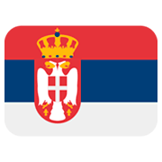 🇷🇸 Emoji Bandera: Serbia en Twitter Twemoji 2.2.2.