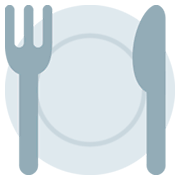 🍽️ Emoji Teller mit Messer und Gabel Twitter Twemoji 2.2.2.