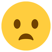 😦 Emoji Cara Con El Ceño Fruncido Y La Boca Abierta en Twitter Twemoji 2.2.2.