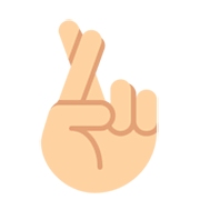 🤞🏼 Emoji Dedos Cruzados: Tono De Piel Claro Medio en Twitter Twemoji 2.2.2.