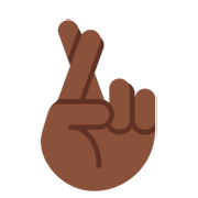 🤞🏿 Emoji Dedos Cruzados: Pele Escura na Twitter Twemoji 2.2.2.