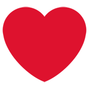 ❤️ Emoji Corazón Rojo en Twitter Twemoji 2.2.2.
