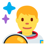 Émoji 👨‍🚀 Astronaute Homme sur Twitter Twemoji 2.2.2.