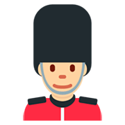 💂🏼‍♂️ Emoji Guardia Hombre: Tono De Piel Claro Medio en Twitter Twemoji 2.2.2.