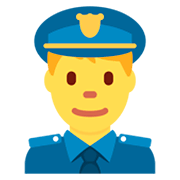 Emoji 👮‍♂️ Poliziotto Uomo su Twitter Twemoji 2.2.2.