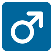 Emoji ♂️ Simbolo Genere Maschile su Twitter Twemoji 2.2.2.