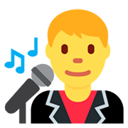 Emoji 👨‍🎤 Cantante Uomo su Twitter Twemoji 2.2.2.