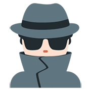 🕵🏻‍♂️ Emoji Detective Hombre: Tono De Piel Claro en Twitter Twemoji 2.2.2.