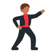 🕺🏾 Emoji Homem Dançando: Pele Morena Escura na Twitter Twemoji 2.2.2.
