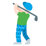 🏌🏻‍♂️ Emoji Hombre Jugando Al Golf: Tono De Piel Claro en Twitter Twemoji 2.2.2.
