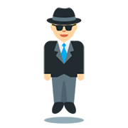 🕴🏼 Emoji schwebender Mann im Anzug: mittelhelle Hautfarbe Twitter Twemoji 2.2.2.