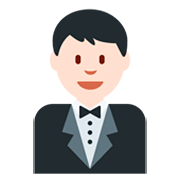 🤵🏻 Emoji Persona Con Esmoquin: Tono De Piel Claro en Twitter Twemoji 2.2.2.