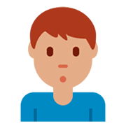 🙎🏽‍♂️ Emoji Homem Fazendo Bico: Pele Morena na Twitter Twemoji 2.2.2.