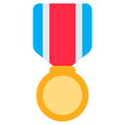 🎖️ Emoji Medalla Militar en Twitter Twemoji 2.2.2.