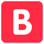 🅱️ Emoji Botão B (tipo Sanguíneo) na Twitter Twemoji 2.2.2.