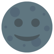 Emoji 🌚 Faccina Luna Nuova su Twitter Twemoji 2.2.2.