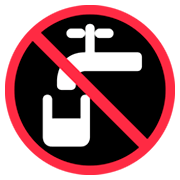 Emoji 🚱 Simbolo Di Acqua Non Potabile su Twitter Twemoji 2.2.2.