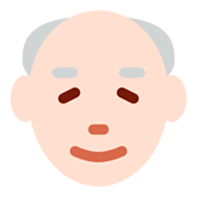 Emoji 👴🏻 Uomo Anziano: Carnagione Chiara su Twitter Twemoji 2.2.2.