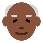 Emoji 👴🏿 Uomo Anziano: Carnagione Scura su Twitter Twemoji 2.2.2.