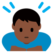 Emoji 🙇🏿 Persona Che Fa Un Inchino Profondo: Carnagione Scura su Twitter Twemoji 2.2.2.