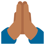 🙏🏾 Emoji Manos En Oración: Tono De Piel Oscuro Medio en Twitter Twemoji 2.2.2.