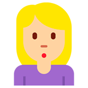 Emoji 🙎🏼 Persona Imbronciata: Carnagione Abbastanza Chiara su Twitter Twemoji 2.2.2.