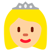 👸🏼 Emoji Princesa: Tono De Piel Claro Medio en Twitter Twemoji 2.2.2.