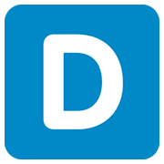 Emoji 🇩 Lettera simbolo indicatore regionale D su Twitter Twemoji 2.2.2.