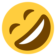 🤣 Emoji sich vor Lachen auf dem Boden wälzen Twitter Twemoji 2.2.2.