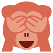 🙈 Emoji Mono Con Los Ojos Tapados en Twitter Twemoji 2.2.2.