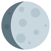 🌔 Emoji Luna Gibosa Creciente en Twitter Twemoji 2.2.2.