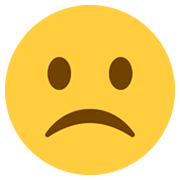 ☹️ Emoji Cara Con El Ceño Fruncido en Twitter Twemoji 2.2.2.