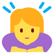 Emoji 🙇‍♀️ Donna Che Fa Inchino Profondo su Twitter Twemoji 2.2.2.
