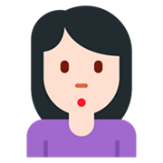 🙎🏻‍♀️ Emoji schmollende Frau: helle Hautfarbe Twitter Twemoji 2.2.2.
