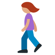 🚶🏽‍♀️ Emoji Mujer Caminando: Tono De Piel Medio en Twitter Twemoji 2.2.2.