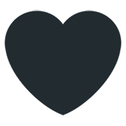 🖤 Emoji Corazón Negro en Twitter Twemoji 2.2.
