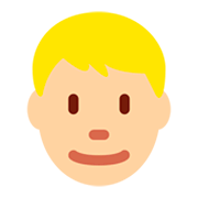 👱🏼‍♂️ Emoji Mann: mittelhelle Hautfarbe, blond Twitter Twemoji 2.2.