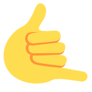 🤙 Emoji ruf-mich-an-Handzeichen Twitter Twemoji 2.2.