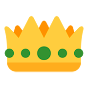 Emoji 👑 Corona su Twitter Twemoji 2.2.