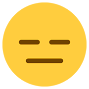 Emoji 😑 Faccina Inespressiva su Twitter Twemoji 2.2.