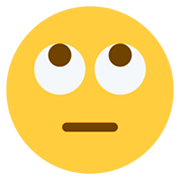 Emoji 🙄 Faccina Con Occhi Al Cielo su Twitter Twemoji 2.2.
