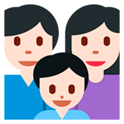 👪🏻 Emoji Familia, Tono De Piel Claro en Twitter Twemoji 2.2.
